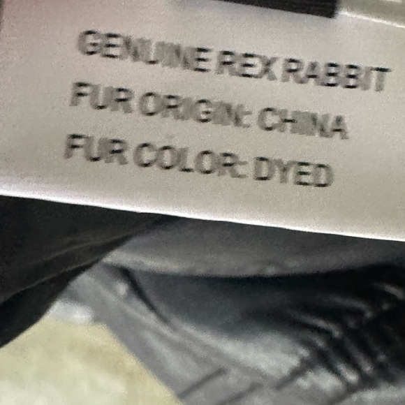 Linda Richards Women’s size XS Rex Black Rabbit Fur Reversible Vest - Picture 15 of 16